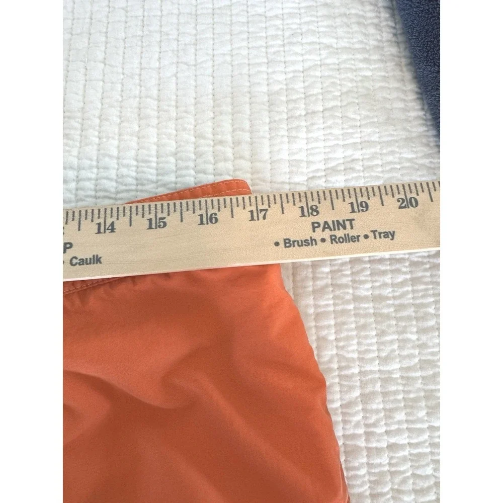 Polo Ralph Lauren Mens Orange Swim Trunks Cargo Pocket Pony Logo XL Board Shorts